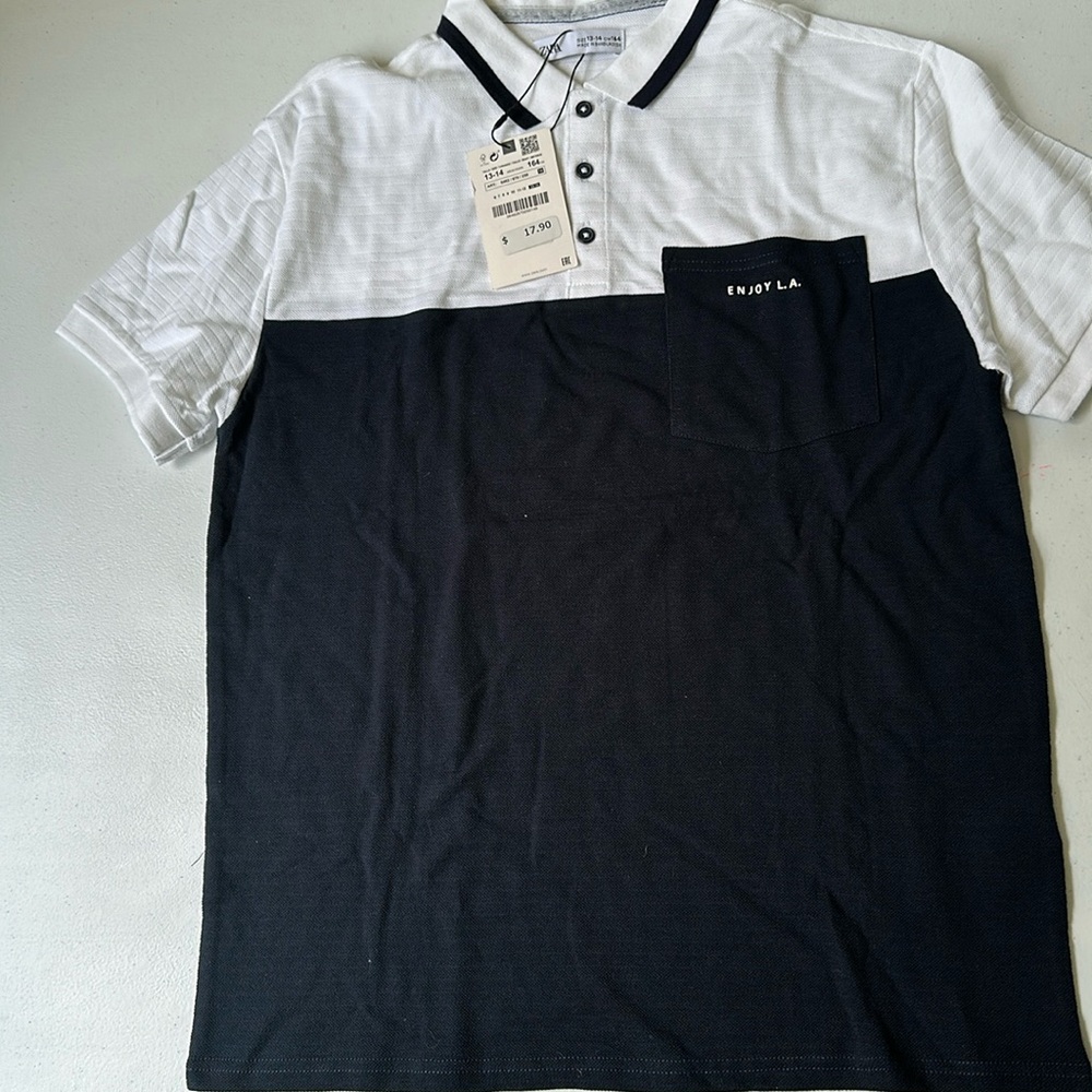 Zara 13-14 polo shirt brand new with tags